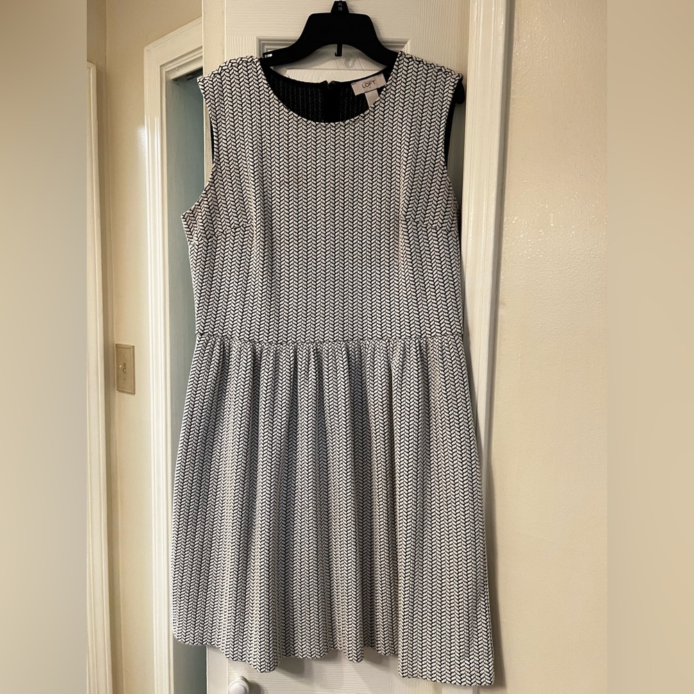 Loft Business Casual grey dress